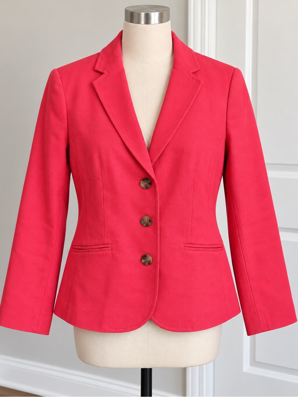 Women's Coral Tailored Blazer - Classic Single-Breasted Jacket